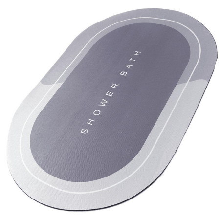 AG946 Badrumsmatta snabbtorkande grå