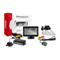 Parkeringssensorset TFT01 4,3' med kamera HD-308-LED 4 sensorer silver