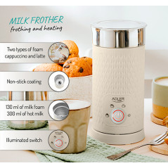 AD 4495 Mjölkskummare - skumning och uppvärmning (latte och cappuccino)