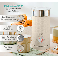 AD 4495 Mjölkskummare - skumning och uppvärmning (latte och cappuccino)