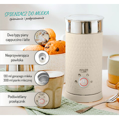AD 4495 Mjölkskummare - skumning och uppvärmning (latte och cappuccino)