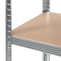 Hyllställ i metall för lager, skåp 175 kg x5 180x90x40cm GreenBlue, zinkbelagd, hopfällbar, MDF, GB378