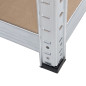 Hyllställ i metall för lager, skåp 175 kg x5 180x90x40cm GreenBlue, zinkbelagd, hopfällbar, MDF, GB378