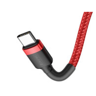 BASEUS USB-C - USB-C-kabel 2,0m Cafule PD 2.0 QC 3.0 60W (CATKLF-H09) Röd