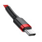 BASEUS USB-C - USB-C-kabel 2,0m Cafule PD 2.0 QC 3.0 60W (CATKLF-H09) Röd