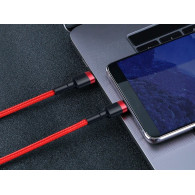 BASEUS USB-C - USB-C-kabel 2,0m Cafule PD 2.0 QC 3.0 60W (CATKLF-H09) Röd
