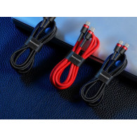 BASEUS USB-C - USB-C-kabel 2,0m Cafule PD 2.0 QC 3.0 60W (CATKLF-H09) Röd
