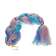 Syntetiska ombre hår i blå/lila Soulima 21366