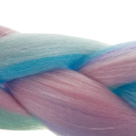 Syntetiska ombre hår i blå/lila Soulima 21366