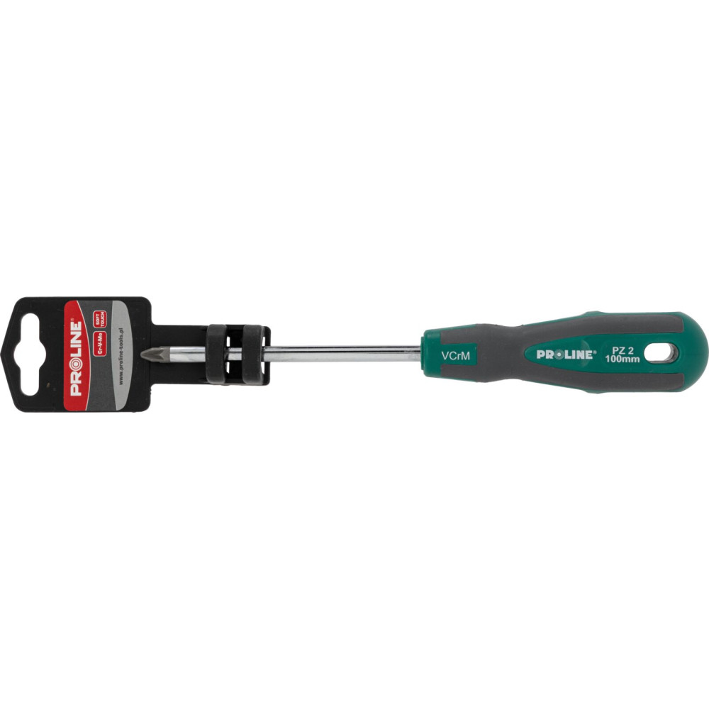 ZR10176 Wkrętak PZ2x100mm profesjonalny Soft Touch, Proline, zawieszka ZR10176 Wkrętak PZ2x100mm profesjonalny Soft Touch, Proline, zawieszka