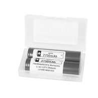 85-614- Batteri 18650 li-ion lg 2850 10a 2st 3,6v + låda för två batterier