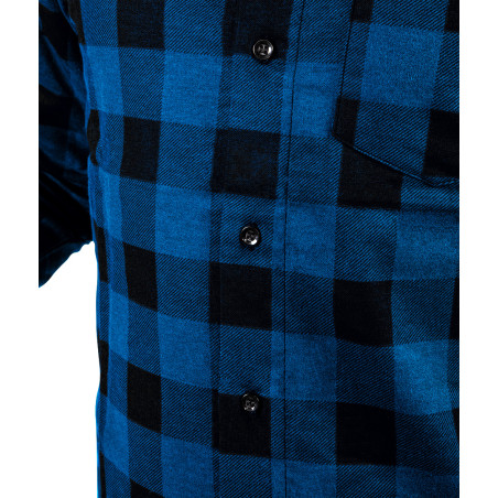 Flanellskjorta, marinblå, storlek M