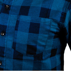 Flanellskjorta, marinblå, storlek M