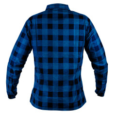 Flanellskjorta, marinblå, storlek XXL