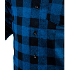 Flanellskjorta, marinblå, storlek XXXL