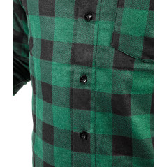 Flanellskjorta, grön, storlek S