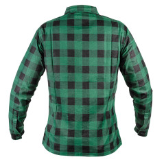 Flanellskjorta, grön, storlek XL