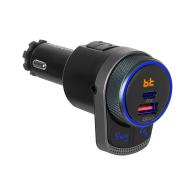 Transmiter samochodowy FM z funkcją bluetooth.
