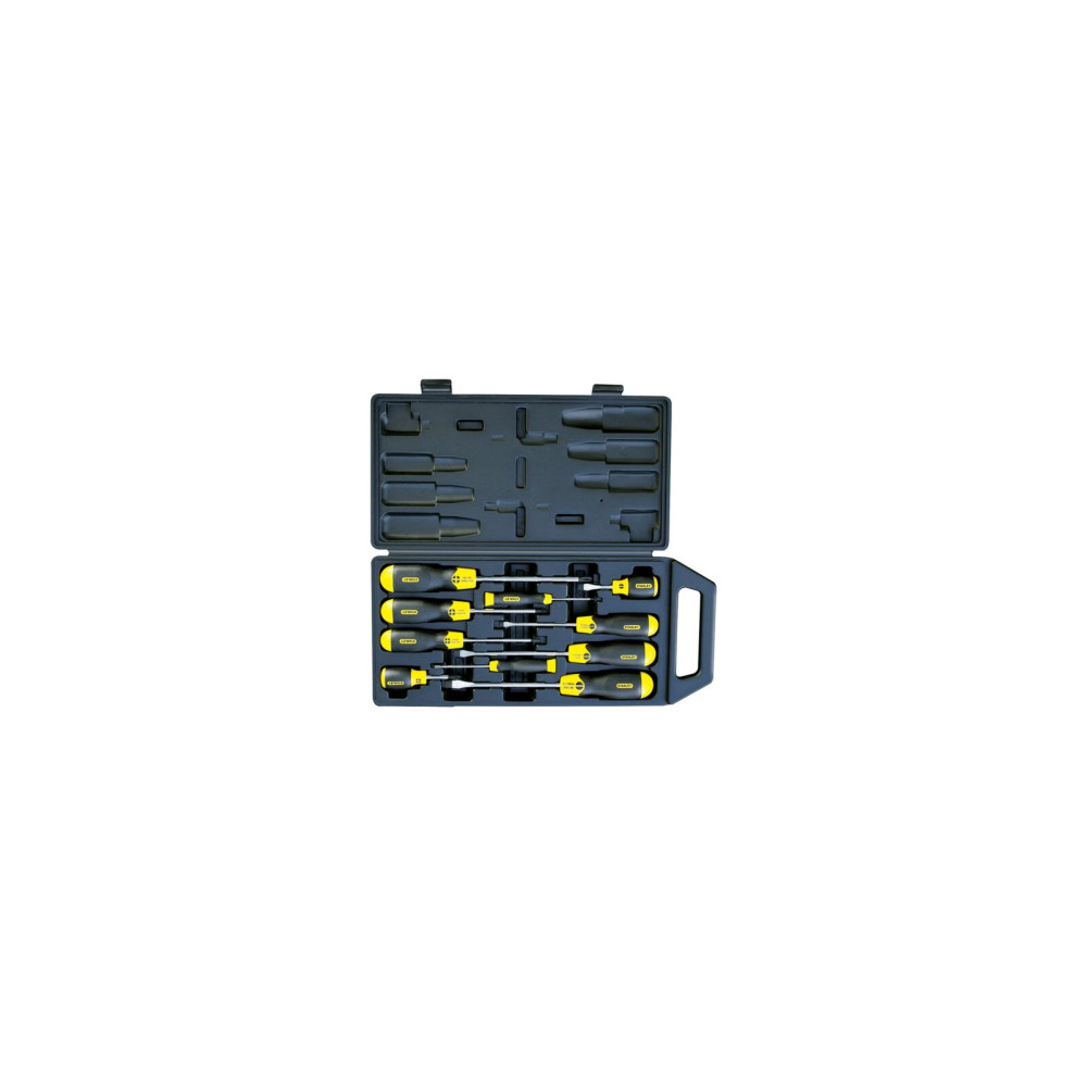 650052 Skruvmejselset Cushion Grip 10 delar, spår och kryss, Stanley 65-005