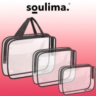 Kosmetisk väska genomskinlig 3-i-1 Soulima 21448