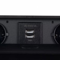 Dolt USB-uttag dolt i bänkskivan - dubbel Izoxis 21446