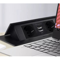 Dolt USB-uttag dolt i bänkskivan - dubbel Izoxis 21446