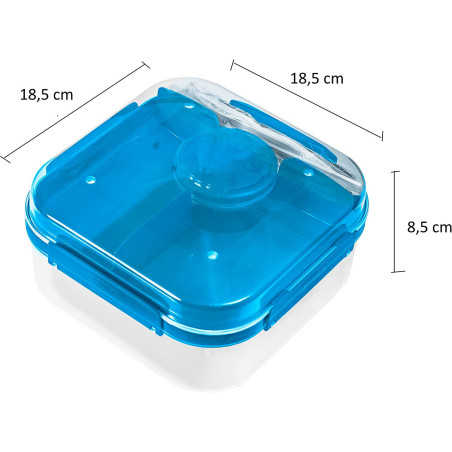 Matlåda Lido 1,6l blå Branq