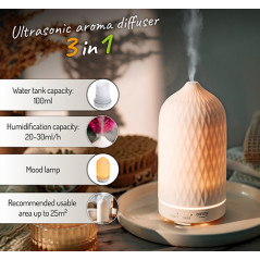 CR 7970 Ultraljud doftdiffusor 3-i-1