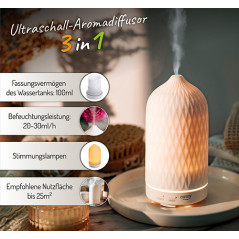 CR 7970 Ultraljud doftdiffusor 3-i-1