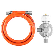 Tryckregulator för gas och en 1,5 meter lång slang, för den polska marknaden, för en 50 Kw cylinder. | HandlaSmidigt.se