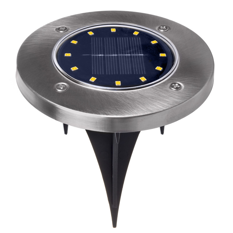 Solcellslampa för trädgårdsinfart LED Maclean IP44, 12 LED SMD, 4000K, Ni-MH 600 mAh, 0,7W, MCE318
