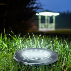 Solcellslampa för trädgårdsinfart LED Maclean IP44, 12 LED SMD, 4000K, Ni-MH 600 mAh, 0,7W, MCE318