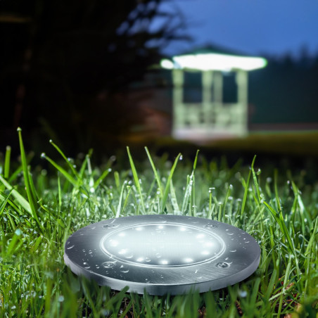 Solcellslampa för trädgårdsinfart LED Maclean IP44, 12 LED SMD, 4000K, Ni-MH 600 mAh, 0,7W, MCE318