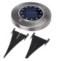 Solcellslampa för trädgårdsinfart LED Maclean IP44, 12 LED SMD, 4000K, Ni-MH 600 mAh, 0,7W, MCE318