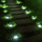 Solcellslampa för trädgårdsinfart LED Maclean IP44, 12 LED SMD, 4000K, Ni-MH 600 mAh, 0,7W, MCE318