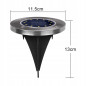 Solcellslampa för trädgårdsinfart LED Maclean IP44, 12 LED SMD, 4000K, Ni-MH 600 mAh, 0,7W, MCE318