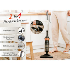 AD 7049 Vertikal dammsugare - påsefri 2 i 1