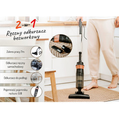 AD 7049 Vertikal dammsugare - påsefri 2 i 1