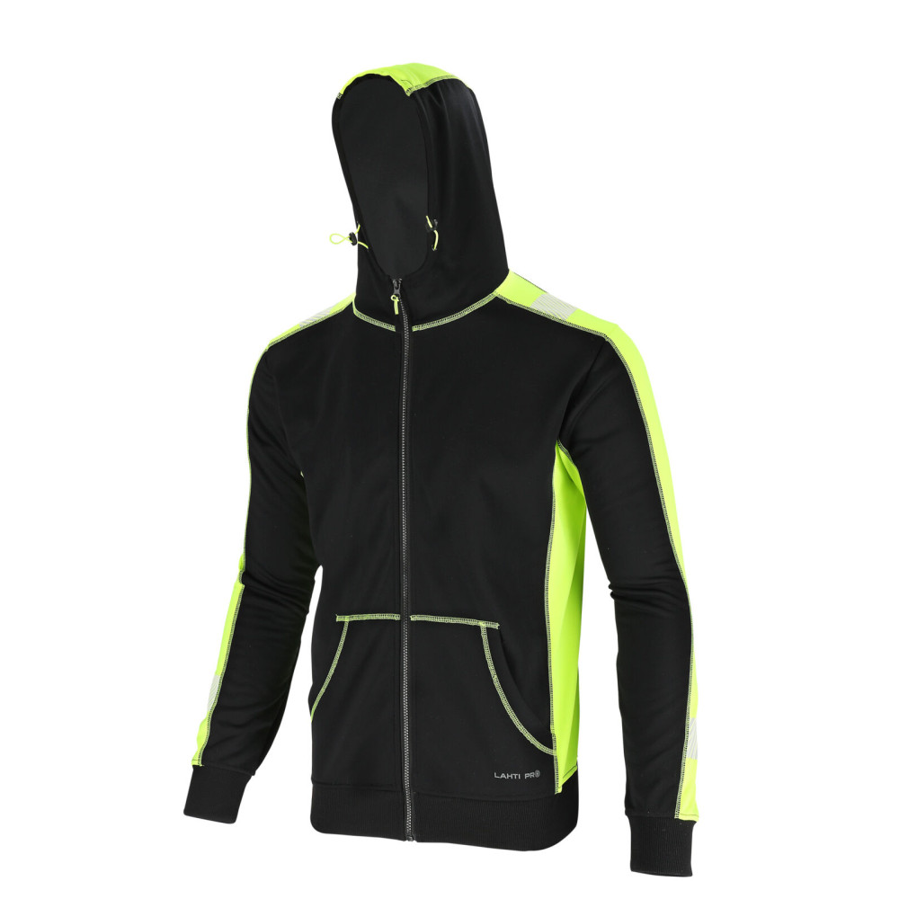 Tröja med reflexband svart-gul, '2xl', ce, Lahti Tröja med reflexband svart-gul, '2xl', ce, Lahti