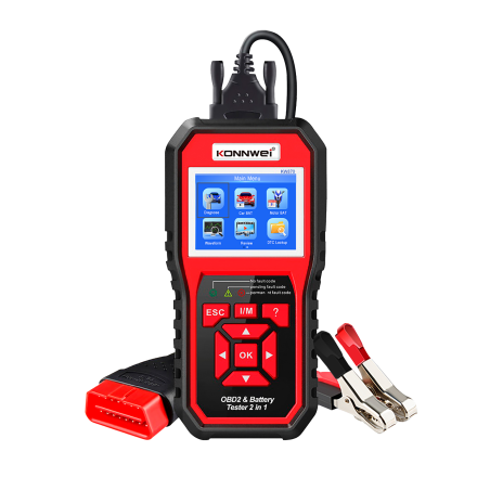 Diagnostisk mätare, OBD2-skanner, batteritestare Konnwei KW870
