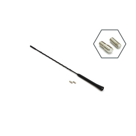 Bilantennmast, antennstolpe 41 cm 5/6 mm adapter antm02 amio-01129.
