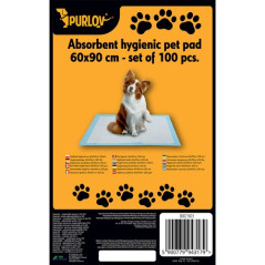 Hygienunderlägg 60x90cm 100st. Purlov 21603