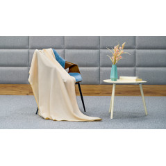 Filt i plysch 130x150 cm TEESA - krämig