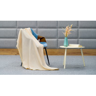 Koc polarowy 130x150 cm TEESA - kremowy