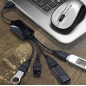 AK22 Hub USB-förgrenare 4 portar