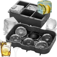 Silikonform 2-i-1 - kuber + bollar Ruhhy 21270