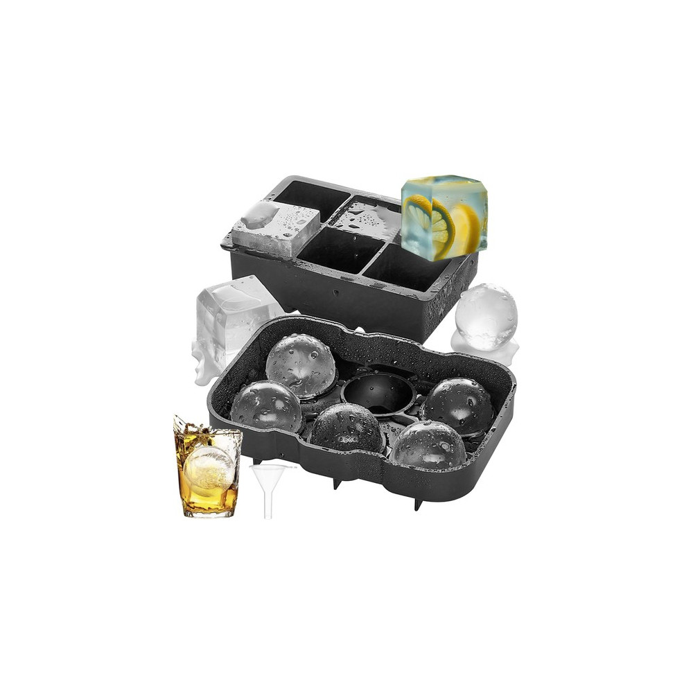 Silikonform 2-i-1 - kuber + bollar Ruhhy 21270