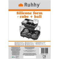 Silikonform 2-i-1 - kuber + bollar Ruhhy 21270