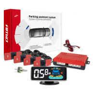 Parkeringssensorer för backning, svarta interna LED 3D amio-03190