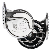 Klakson sygnał dźwiękowy chrom 12v 2 sztuki chr-01 amio-01715